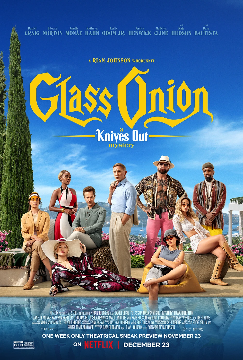 Glass Onion: A Knives Out Mystery – filmplakát